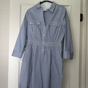 Theory Striped Tailored Dress